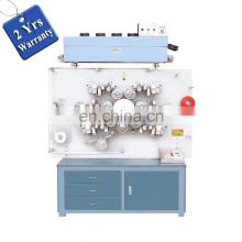 UGS1007 7 Full Color Front Back Two Side Automatic Rotary Fabric Label Printer, Fabric cotton label wash ribbon printing machine