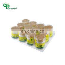 Wholesale Disposable Paper Wrapped Individual Packing Birch Wooden Picks Toothpick