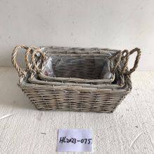 Flower Pots Willow And Wicker Gardening Gift Basket thumbnail-1