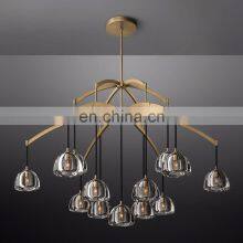 Modern Hemisere Round Luxury American Design Blown Glass Chandelier for Hotel Living Room and Kitchen Ceiling Lighting thumbnail-4