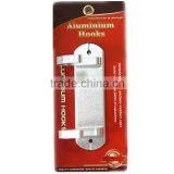 Utility Steel Metal Hooks Aluminium Hook Screws & Plastic Expanding Bolt Included