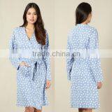 New Arrival Women Long Comfort Nightwear With Belt thumbnail-1