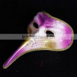 Wholesale painted venetian masquerade mask, Halloween long nose mask                        
                                                Quality Choice