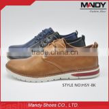 2016 New model pu leather manufacturer casual footwears for man