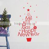 Removable Red Christmas Tree Wall Sticker Art Vinyl Mural DIY Quote Room Decor thumbnail-3
