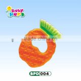 cute high quality silicone fruit baby water filled teether