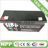 6V14AH Thick Plate AGM Battery With UL Certificate for E-bike thumbnail-1