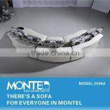 Bordeaux Natural Half Moon Leather Sofa thumbnail-4