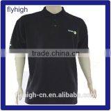 Plain Black Cotton Polo t Shirts Manufacturers China thumbnail-1