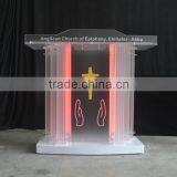 New Acrylic Church Pulpit With Changeable LED Light thumbnail-5