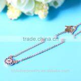 2017 Latest 925 Sterling Silver Jewelry Necklace With Gold Plating thumbnail-3