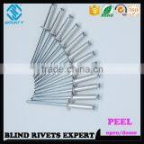 HIGH QUALITY OPEN END MANUFACTURER PROTRUDING CROWN HEAD ALUMINUM POP PEEL TYPE RIVETS thumbnail-6