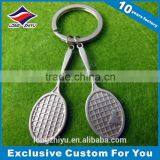 Promotional Custom Metal Souvenir Sports Keychain Badminton Keychain