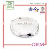 High Quality Cute Pink Polished Metal Pocket Mirror Cheap Wholesale thumbnail-2