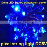 12mm WS2811 as WS2801 Led Pixel Module,IP68 Waterproof DC5V Full Color RGB String Christmas LED Light Transparent Cover thumbnail-3