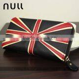 Big Size Flag Pattern Popular Genuine Leather Wallet Phone Case