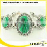 Peacock Hand Made Gemstone Bracelet, Gemstone Chip Bracelets thumbnail-3