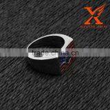 In Stock New Hot Sale Stainless Steel American Flag Symbol Freemason Masonic Silicone Wedding Rings for Men thumbnail-4