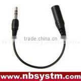 2.5mm stereo jack to 3.5mm stereo plug headset adapter cable