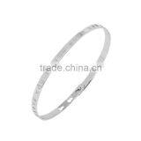 Memories Bangles With Customize Design Word 'I LOVE YOU TO THE MOON AND BACK' With 4mm/7mm Width