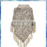 Space Dye Cable Knit Women Poncho/nice Ponchos thumbnail-1