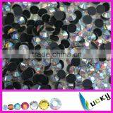 Factory Price A+ Quality DMC Flat Back Hotfix Faux Diamant Iron on Strass Cristal Beads thumbnail-5