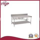 Kitchen Worktable With Under Shelf & Backsplash thumbnail-1