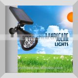 Top selling Waterproof 4 LED Solar sensor Spotlight Adjustable Wall and Landscape light with Automatic On/Off Sensor