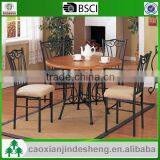 Dining Room Furniture Metal Frame MDF Top Table and Chair thumbnail-1