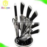 Nice Modern Design Best Quality 8pcs Stainless Steel Sharp Blade Soft Touch Handle Royal Kitchen Knife Set thumbnail-3