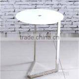 2016 Modern Living Room Furniture White Glass Design Tea Table, Sofa Table