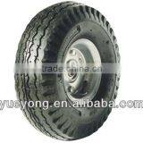 4.10/3.50-4 Pneumatic Wheel for Hand Truck With Steel Rim
