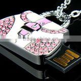 Factory price Jewelry handbag usb stick,8GB usb flash drive Diamond USB,16GB Jewelry USB flash drive with grade A chip
