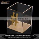 Hot Selling New Design Transparent Acrylic Pen Holder With Pattern thumbnail-2