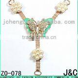 Colorful Y Shaped Alloy Lady Shoes Accessory