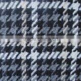 Fancy Tweed Houndstooth and Jacquard Wool Fabric