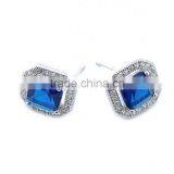 Factory Price 925 Silver Gemstone Funky Stud Earring thumbnail-2