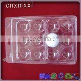 6, 12-packing Clear Golf Ball Blister Plastic Packaging Tray Can Accept Custom Design thumbnail-3