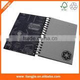 Full imprint hard cover series of spiral paper notebook