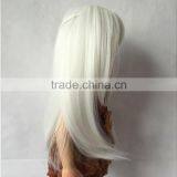 Top Quality Cosplay White Hair 18'' Height American Girl Doll Wigs thumbnail-2