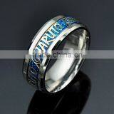 Hot Selling Stainless Steel Silver Latest Wedding Ring Designs Shiny Unisex Jewelry thumbnail-6
