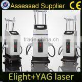 2015 Hot Selling 3 in 1 SHR Elight Ipl Rf ND Yag Laser Beauty Machine for Hair/Skin/Tattoo