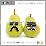 Novelty Creative Characters Fashion Stick on Food Fruits Safety Edible Disguises Adhesive Sticker for Children thumbnail-3