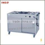 Stainless Steel,Electric,3 Pans,2Kw,Movable,Sliding Door,Bain Marie Food Warmer thumbnail-1