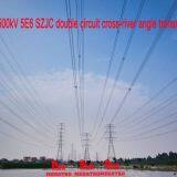 MEGATRO 500 кВ 5E6 SZJC двойнопроводная угловая трансмиссионная башня для перехода через реку thumbnail-1