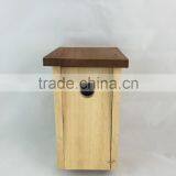 Garden Hand Painted Reclaimed Wood Decorative Bird House thumbnail-1