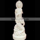 Small Marble Kwan-yin Statue thumbnail-1