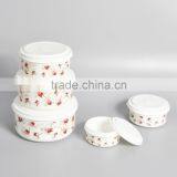 5 Pieces Microwave Plastic Lunch Box Food Container thumbnail-3