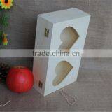 FSC Carved Decorative Fancy Wooden Candy Storage Boxes With Heart Window for Christmas Gift thumbnail-3