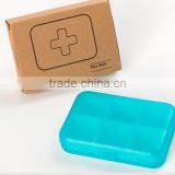 cy274 Empty Casual Cross 6 Cells pocket Pill Cases